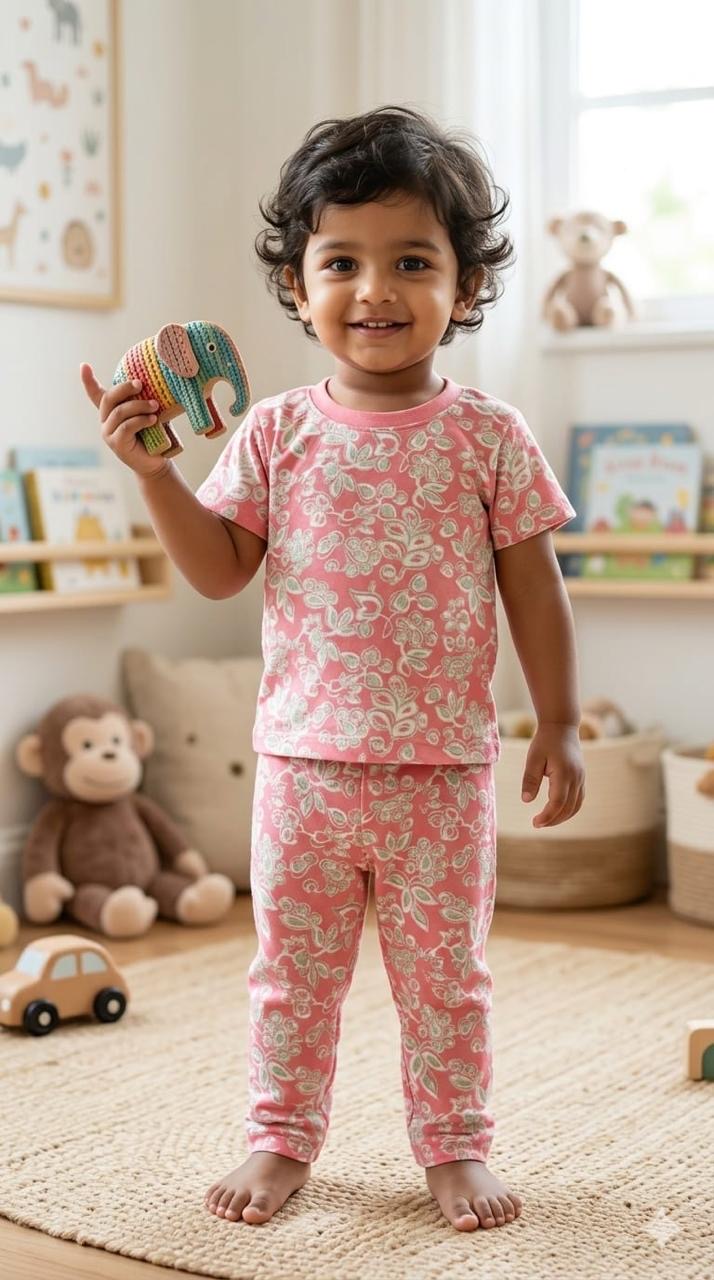 Floral  Top & bottom  set (6 months-3 years)