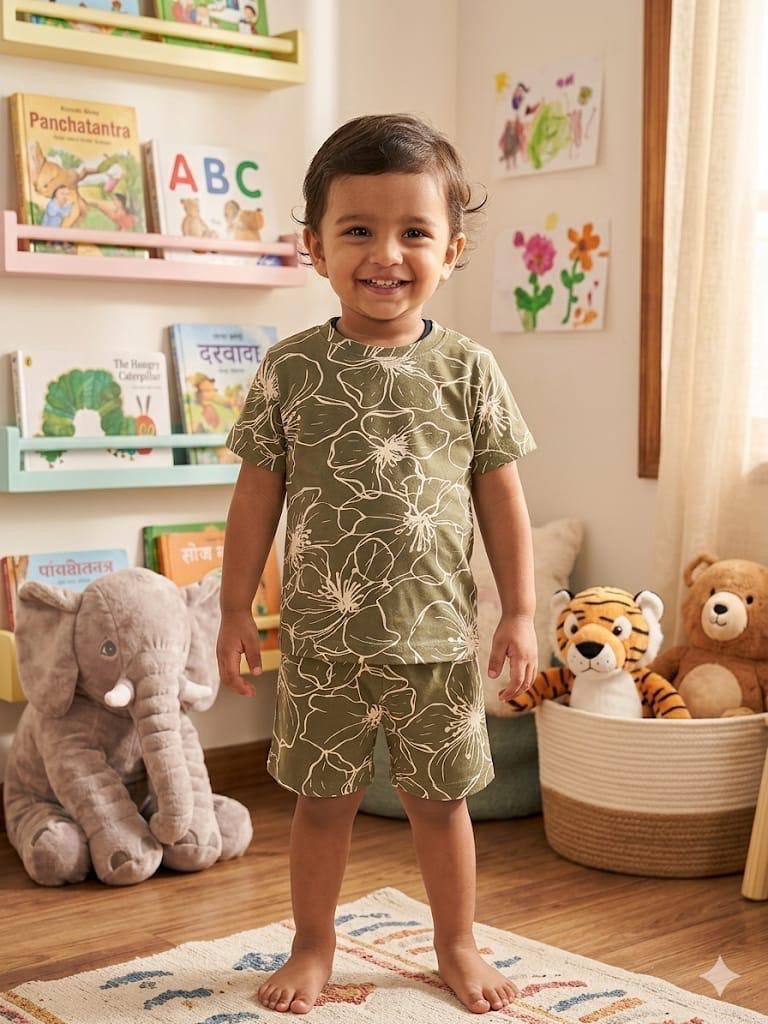 Assorted design  – Short Set    Random Design – ₹99  -(6 months - 4 year)