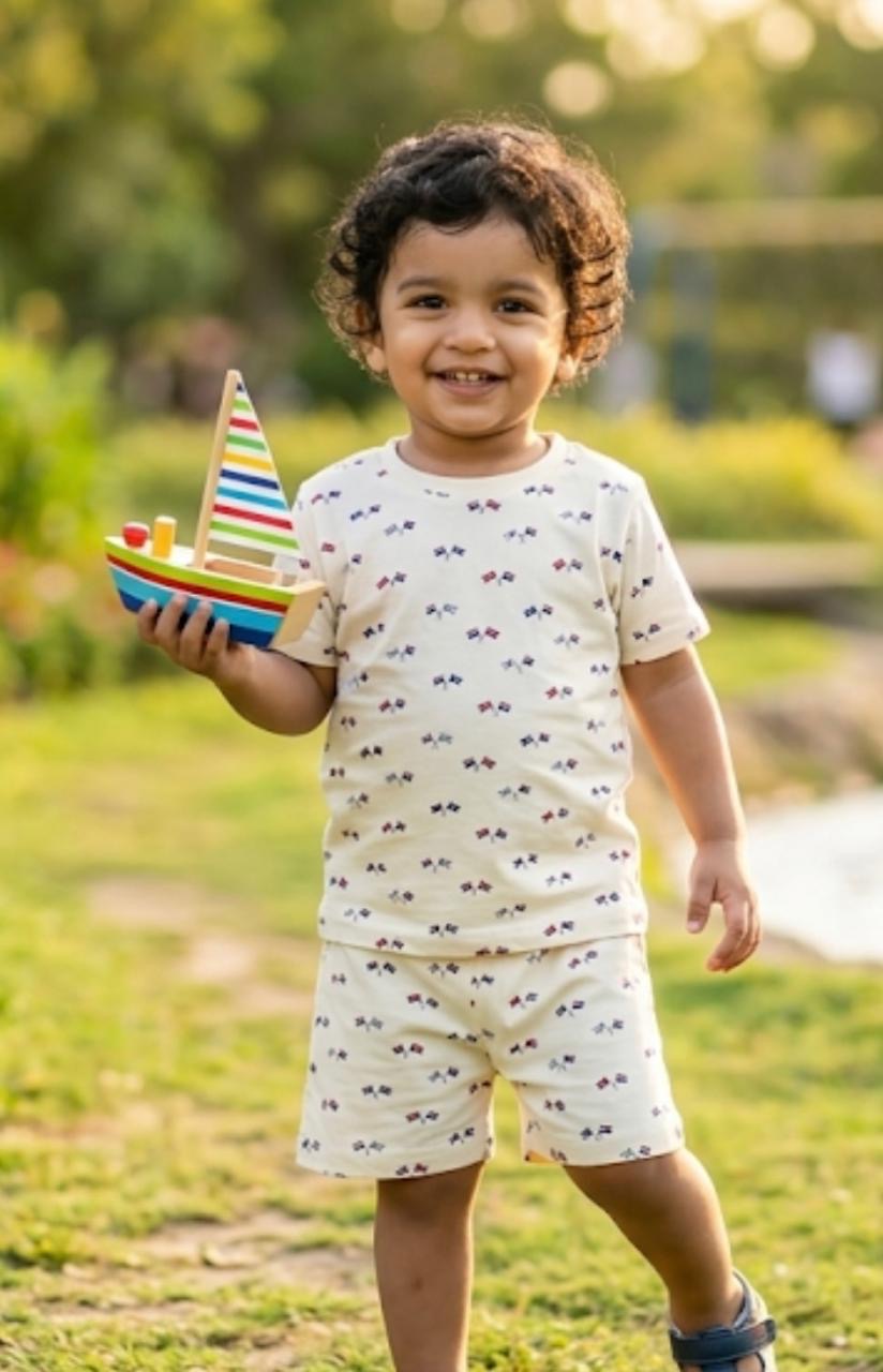 Assorted design  – Short Set    Random Design – ₹99  -(6 months - 4 year)