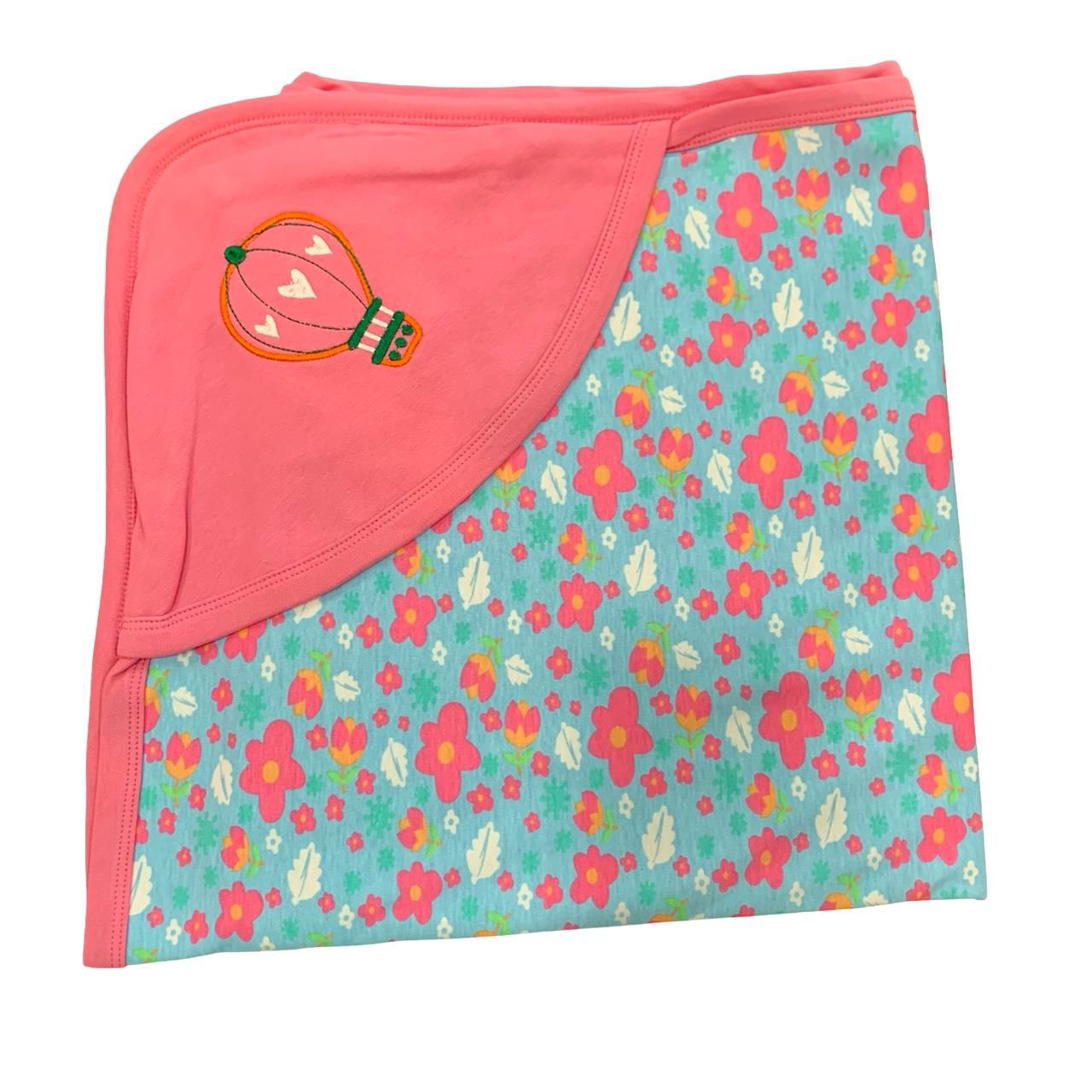 Pink  interlock cotton hooded towel(70*70)
