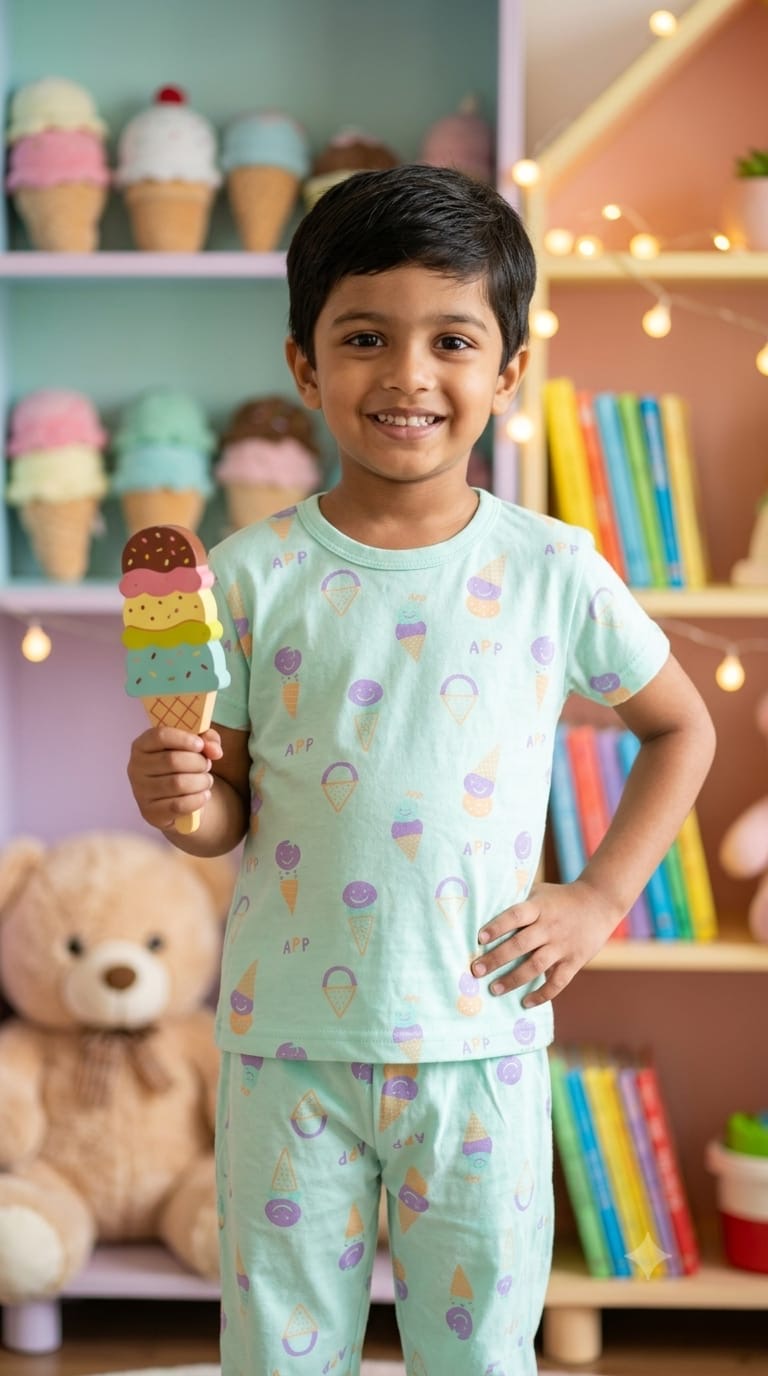 Ice cream Top & bottom Set (2-5 year)