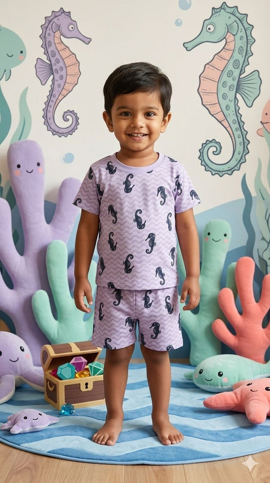 Sea horse Short set (6 months- 3 years)