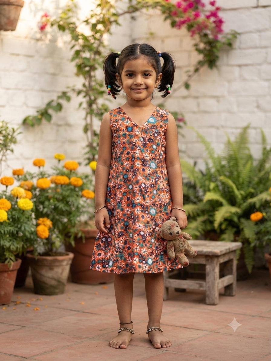 Assorted design  –Frock  Random Design – ₹89  -(3-4 year)