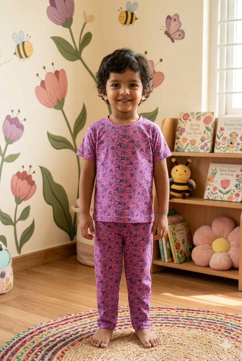 Pink Top & Bottom set (1- 3 years)