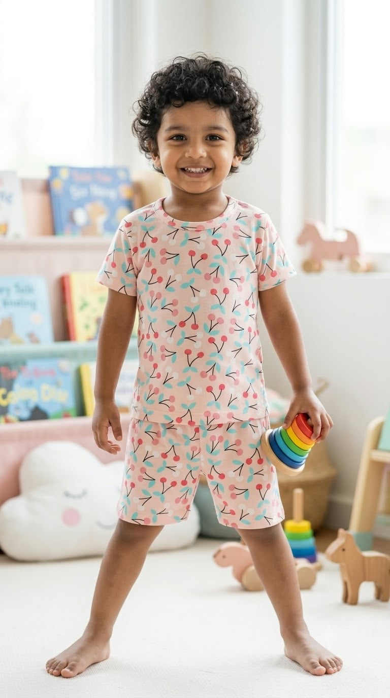 Cherry Short  Set (1-3 year )