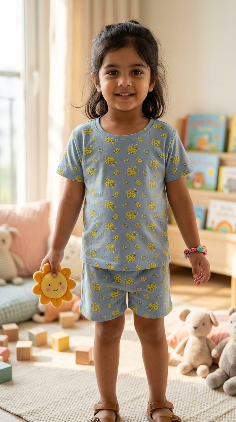 Floral Short set (1-6 years )Code:SA