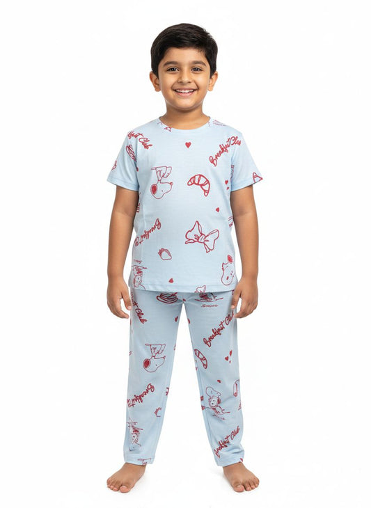 Puppy & bow  top & bottom set (2-10 years)